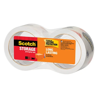 12 Packs: 2 ct. (24 total) 3M Scotch® Super Clear Storage Packaging Tape