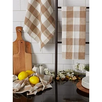 DII® Stone Buffalo Check Dish Towels, 3ct.