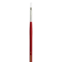 Connoisseur® White Taklon Brush All Media Long Handle Filbert Brush