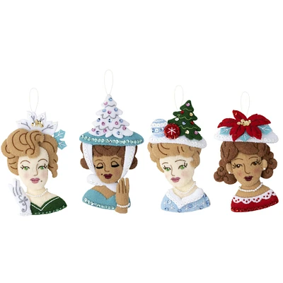 Bucilla® Christmas Hat Parade Felt Ornaments Applique Kit
