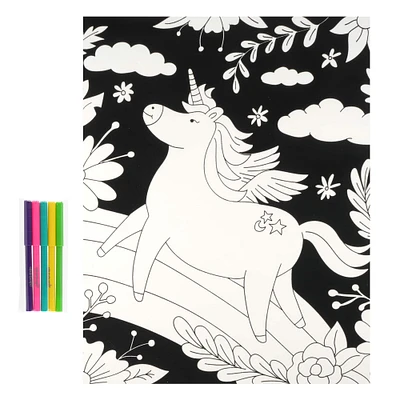 12 Pack: Unicorn Velvet Poster Kit by Creatology™