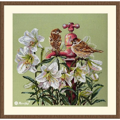 Merejka Among the Lilies Counted Cross Stitch Kit