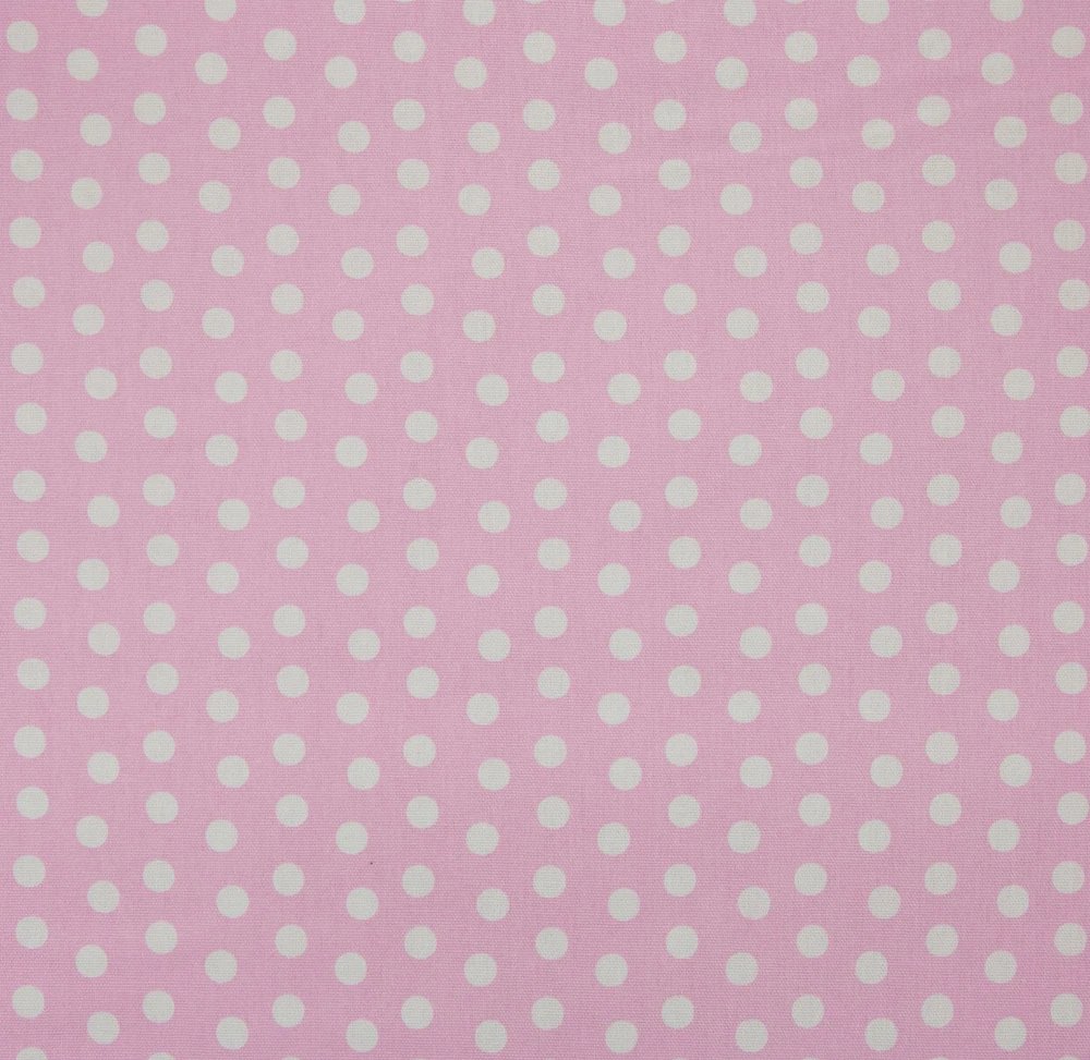 Richloom Pink Polka Dot Cotton Home Décor Fabric