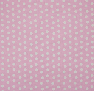 Richloom Pink Polka Dot Cotton Home Décor Fabric