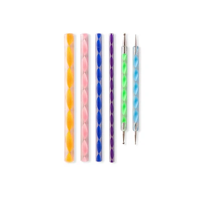 Mandala Dotting Tools with Colorful Handles by Craft Smart®, 6ct.