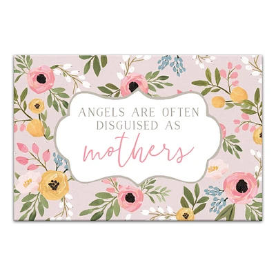 Mothers are Angels Canvas Wall Art
