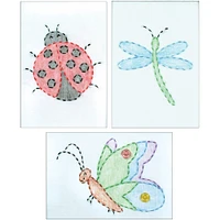 Jack Dempsey Cute As A Bug Stamped Embroidery Samplers Kit