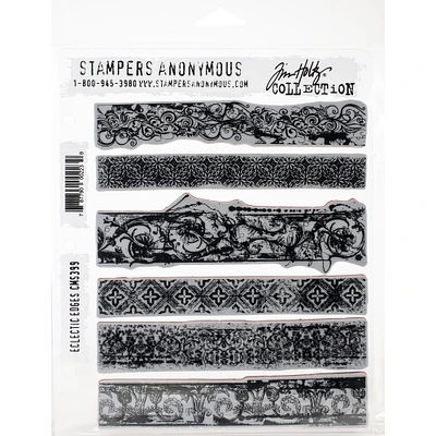 Stampers Anonymous Tim Holtz® Eclectic Edges Cling Stamps