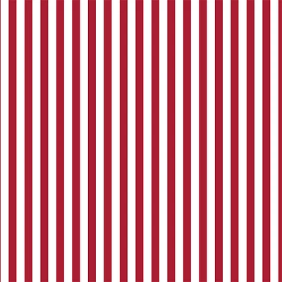 Crimson Striped Cotton Fabric