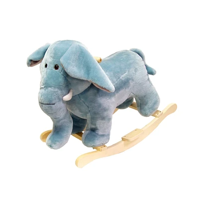Toy Time Elephant Plush Rocking Animal