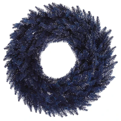 24" Navy Blue Fir Christmas Wreath