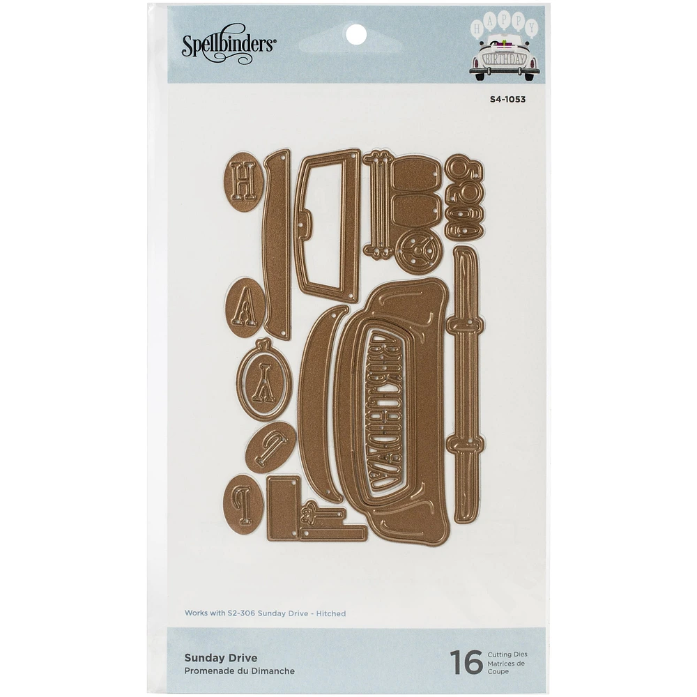 Spellbinders® Sunday Drive Etched Die Set