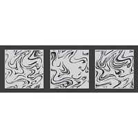 PA Essentials 6'' x 6'' Marbling Layer Pack Stencil Set, 3ct.