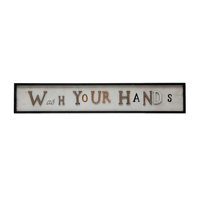 Wash Your Hands Wall Décor Sign