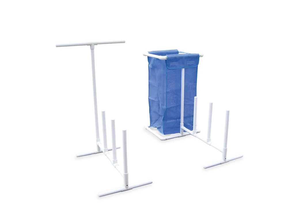 Swim Central 3ft. HydroTools Blue & White Poolside Accessories Organizer