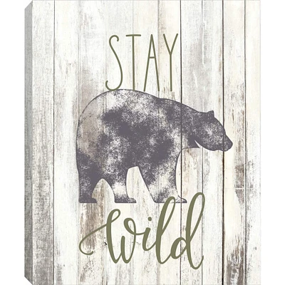 RoomMates Stay Wild Canvas Wall Art