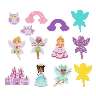12 Pack: Princess & Fairy Foam Stickers by Creatology™