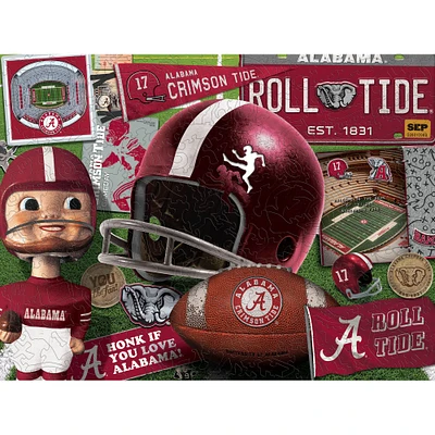 College Football Wooden Retro Series 333 Piece Jigsaw Puzzle