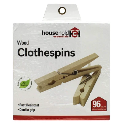 Household Essentials® Birch Clothespins, 96ct.