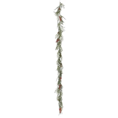 6ft. Green Brazil Berry and Leaf Garland