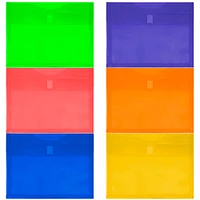 JAM Paper 9.75" x 13" Plastic Expansion Hook & Loop Closure Envelopes, 6ct.