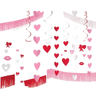 Pink, Red & White Valentine's Day Room Decorating Kit
