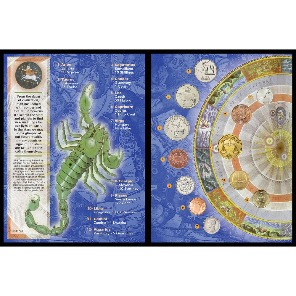 Zodiac Astrological Coin Collection