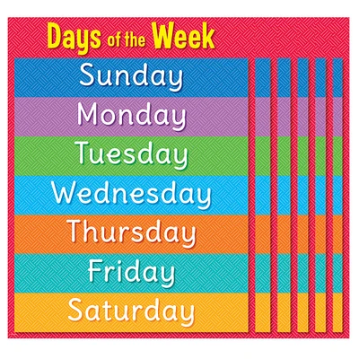 Creative Teaching Press® Days of the Week Chart, 6ct.