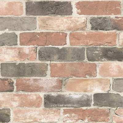 NuWallpaper Newport Reclaimed Brick Peel & Stick Wallpaper