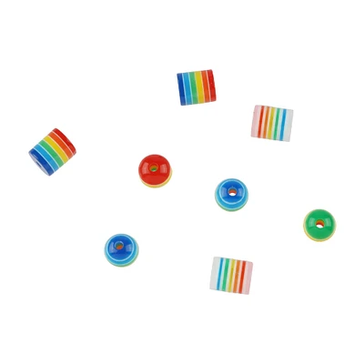 12 Packs: 280 ct. (3,360 total) Mixed Rainbow Craft Beads by Creatology™