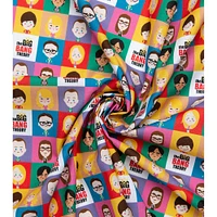 The Big Bang Theory Chibi Portrait Precut Cotton Fabric