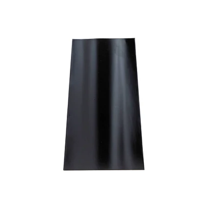 14" Black Modern Metal Vase
