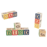 Toy Time ABC & 123 Wooden Blocks Set