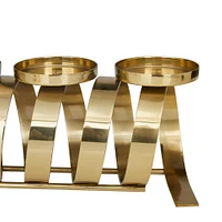 20" Gold Contemporary Candle Holder