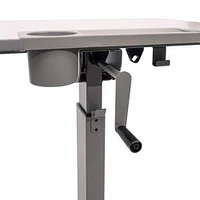 Luxor Student Sit Stand Desk with Crank Handle