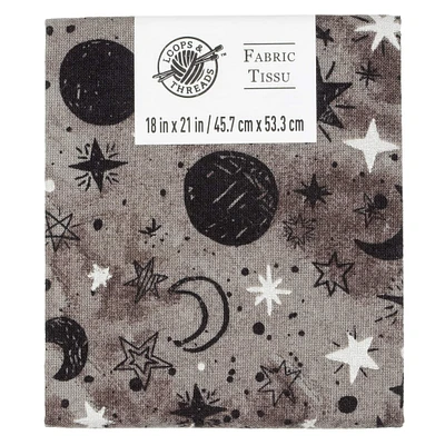 Gray Night Sky Cotton Fabric by Loops & Threads™