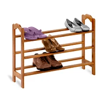 Honey Can Do 3-Shelf Bamboo Shoe Rack