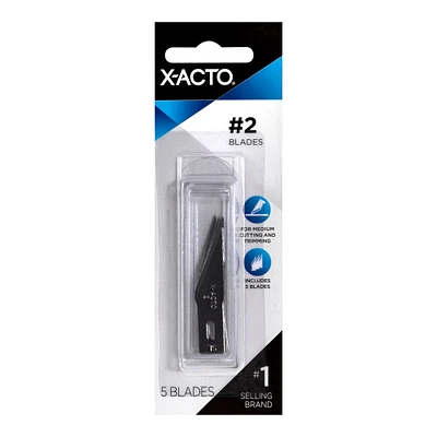 X-Acto® #2 Medium Duty Blades, 5ct.