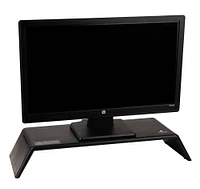 Mind Reader Black Adjustable Monitor Stand with UV Light Box