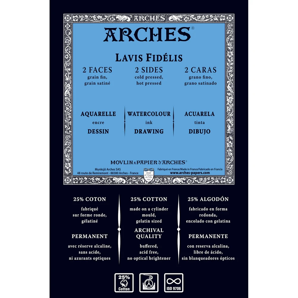 Arches® Lavis Fidélis Watercolor Paper Roll, 52.5" x 10yd.