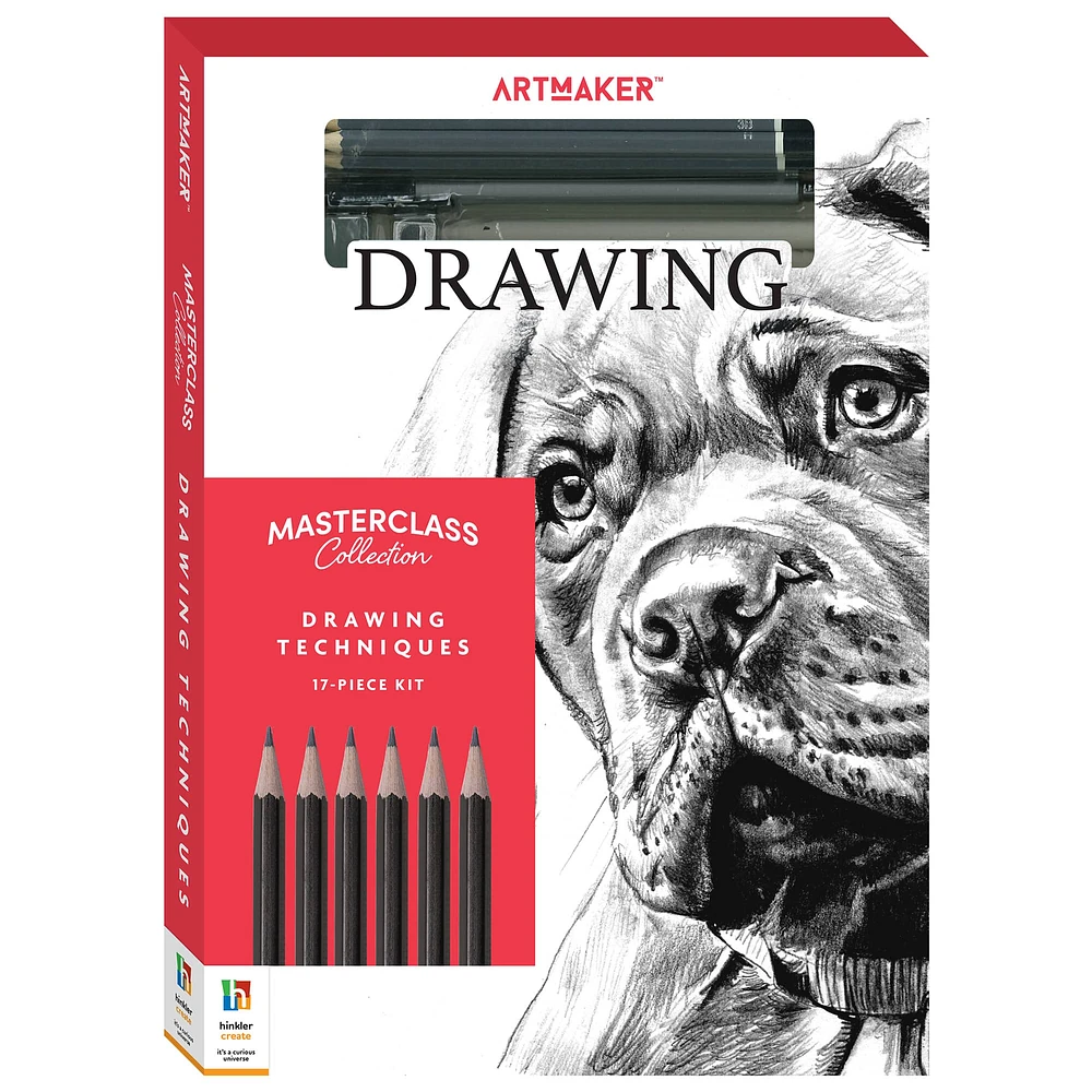 Hinkler Art Maker Masterclass Collection Drawing Techniques Kit