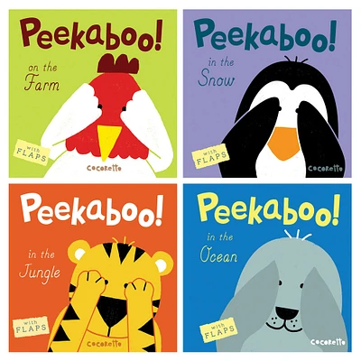 Child's Play Books Peekaboo! 4 Board Books Complete Set
