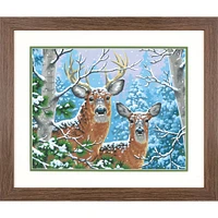 Dimensions® Paint Works Whitetail Winter Paint By Number Kit