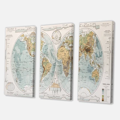 Designart - Ancient Map of The World II