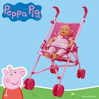 509 Crew Peppa Pig™ Pink and White Dots Doll Umbrella Stroller