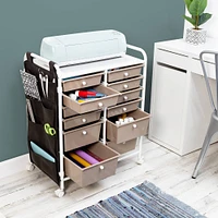 Honey Can Do 12-Drawer Metal Rolling Storage Cart