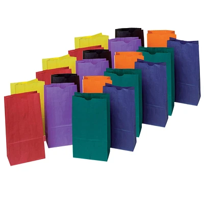 8 Packs: 3 Packs 28 ct. (672 total) Pacon® Rainbow® Colorful Kraft Bags