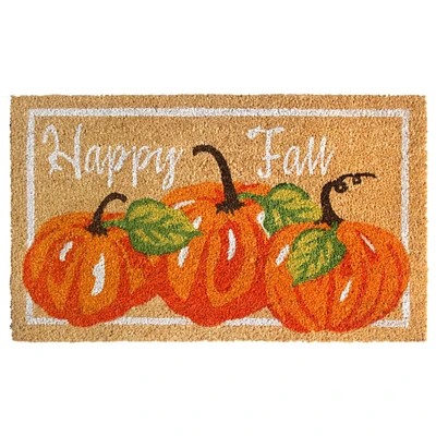 RugSmith Multicolor Happy Fall Machine Tufted Doormat