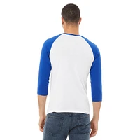 BELLA+CANVAS® 3/4 Sleeve Adult Unisex Baseball T-Shirt