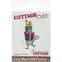 CottageCutz® Party Mouse With Presents Die